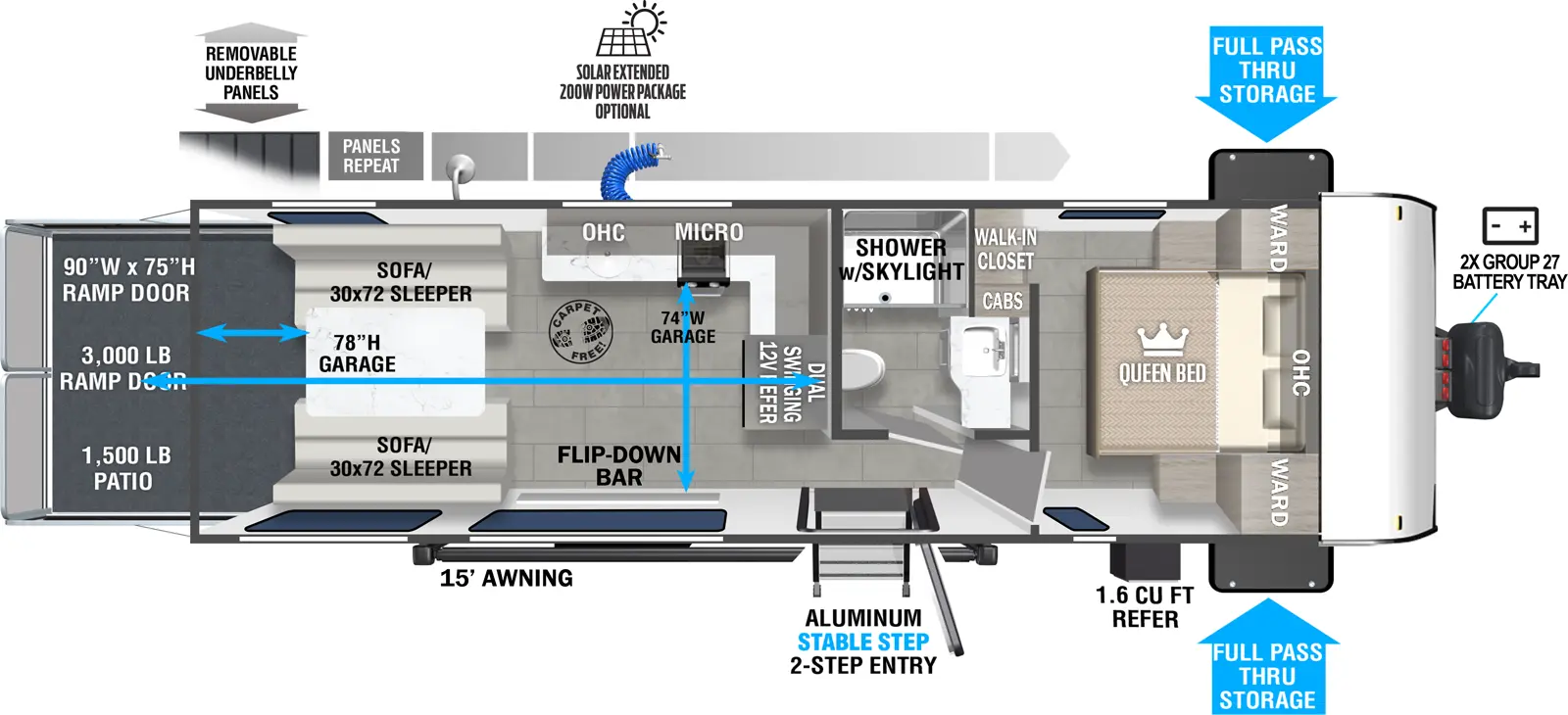 Wildwood Fsx 265RTK Floorplan